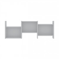 Manhattan Comfort 13PMC1 Hampton Zig-Zag Wall Decor Shelves in White